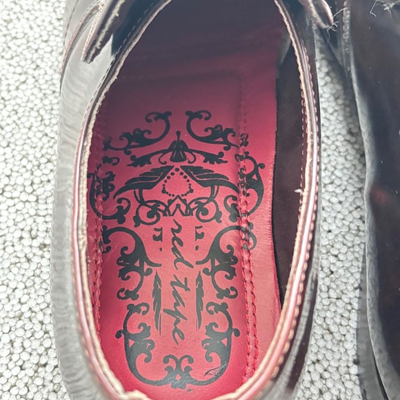 Red Tape Men's Cordovan Patent Leather Pointed Toe Loafer Dress Shoes 12 US - Picture 7 of 15